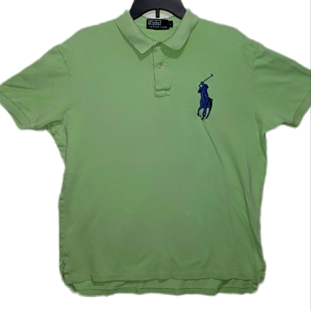 Vintage Olive Big Logo Ralph Lauren Polo
